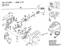 Bosch 0 601 920 503 Gbm 12 Ve Cordless Drill 12 V / Eu Spare Parts
